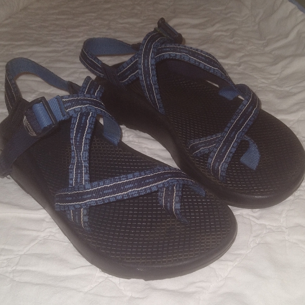 Chaco Blue and Black Sandals